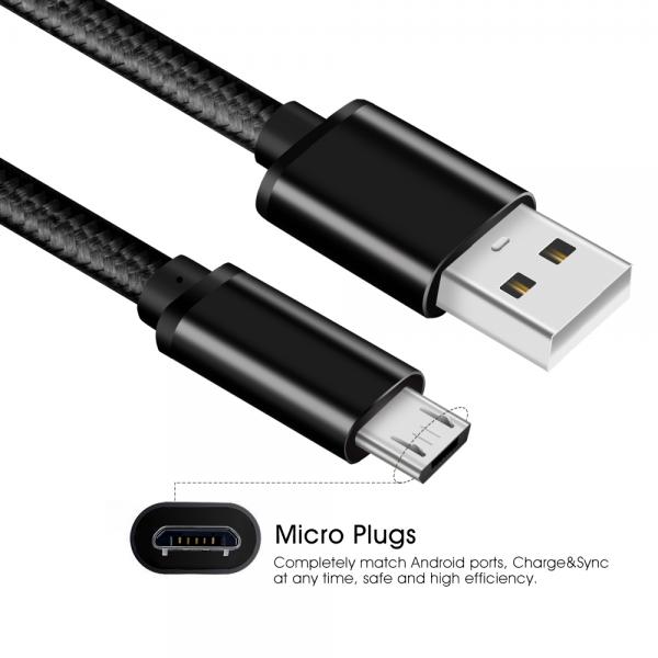 Picture of Micro to USB2.0 A/M Nylon（black）
